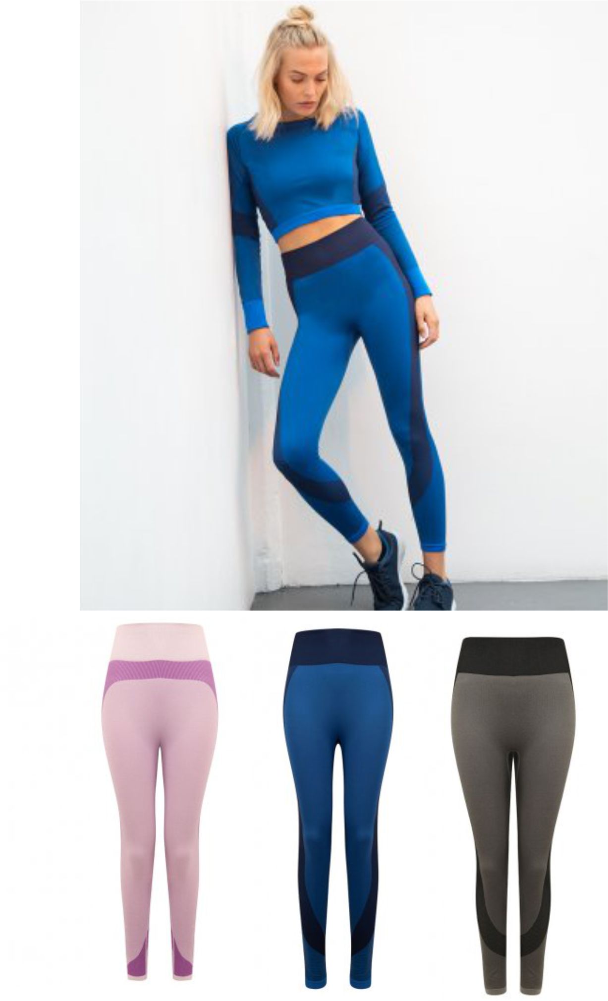 TL350 Ladies Seamless Panelled Leggings  TL350 Ladies Seamless Panelled Leggings